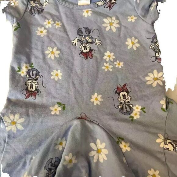 DISNEY JUNIOR MINNIE MOUSE DRESS BLUE WITH DAISIES SIZE 12M - Picture 2 of 6